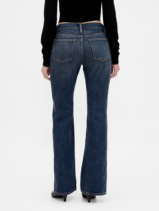 Image number 4 showing, Mid Rise Relaxed Flare Jeans