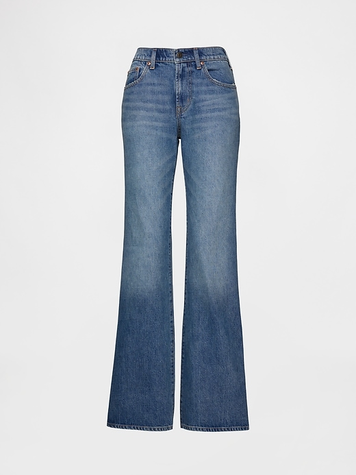 Image number 7 showing, Mid Rise Relaxed Flare Jeans