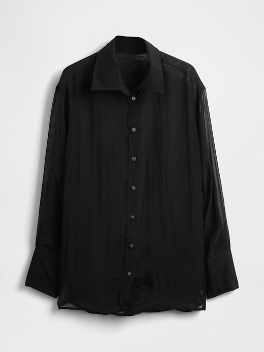 Image number 1 showing, Sheer Big Shirt