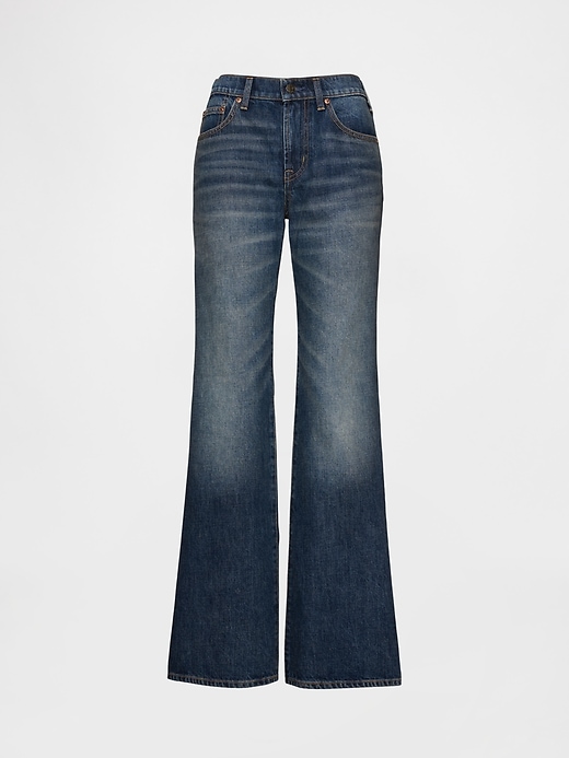 Image number 7 showing, Mid Rise Relaxed Flare Jeans