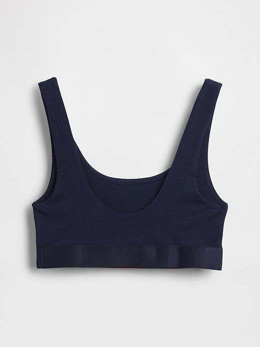 Image number 6 showing, Organic Stretch Cotton Gap Logo Bralette