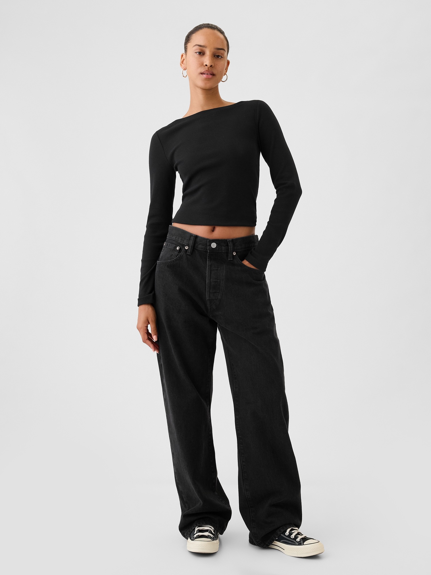 Gap Girls Super Skinny Black Jeans - High Stretch Denim With Concealed Adjustable Waistband