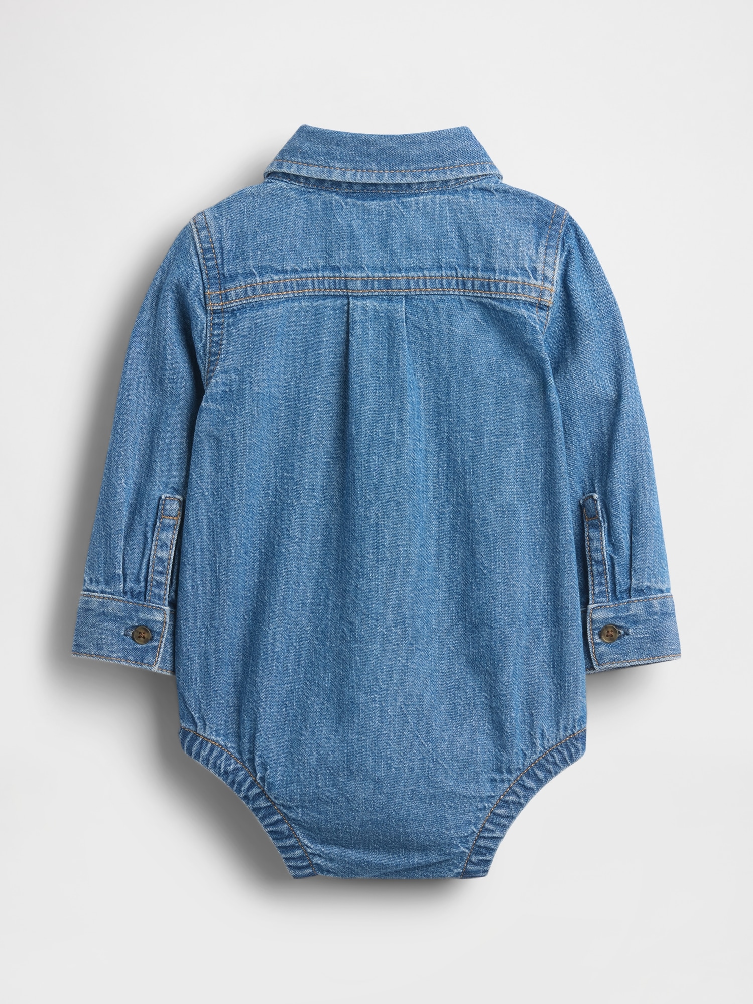 Baby Denim Button-Down Bodysuit