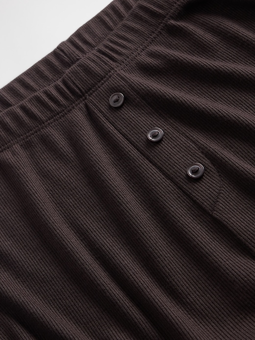 Image number 5 showing, Mini Rib Wide-Leg PJ Pants