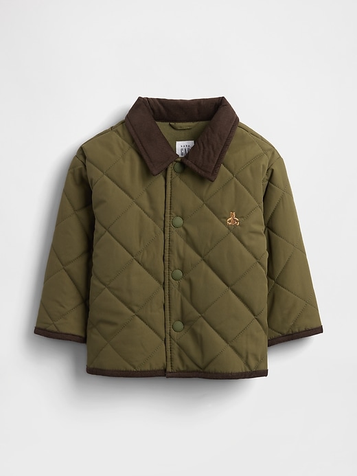 Image number 1 showing, Baby Recycled Quilted Barn Jacket