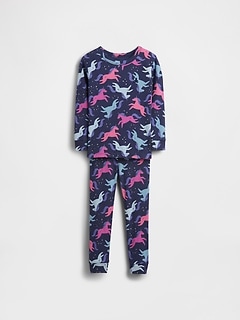 Baby & Toddler Organic Brushed Cotton Unicorn PJ Set