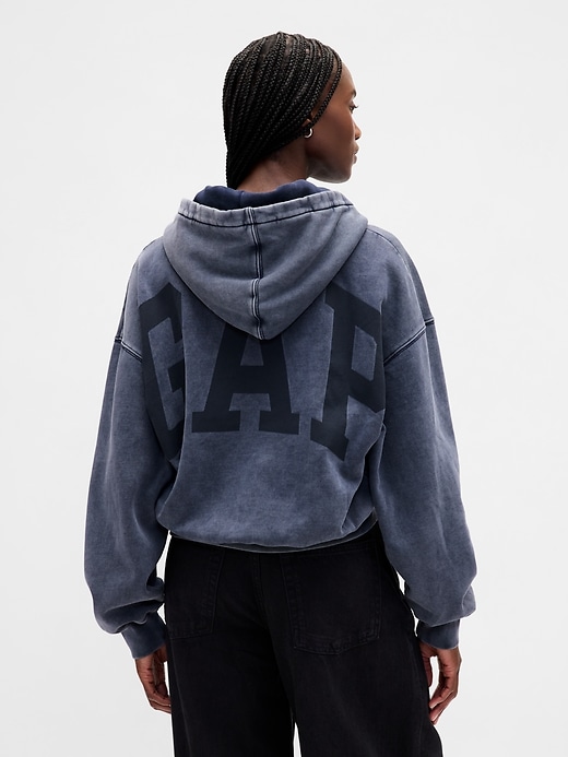 Image number 3 showing, VintageSoft Crop Logo Hoodie