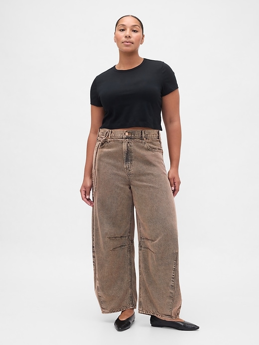 Image number 5 showing, High Rise UltraSoft Horseshoe Jeans