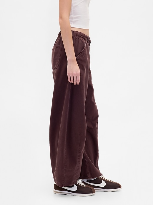 Image number 3 showing, Mid Rise Twill Easy Horseshoe Pants