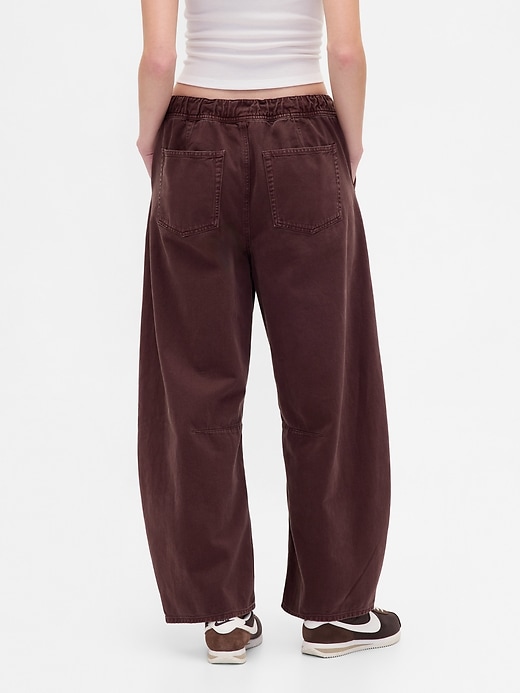 Image number 4 showing, Mid Rise Twill Easy Horseshoe Pants