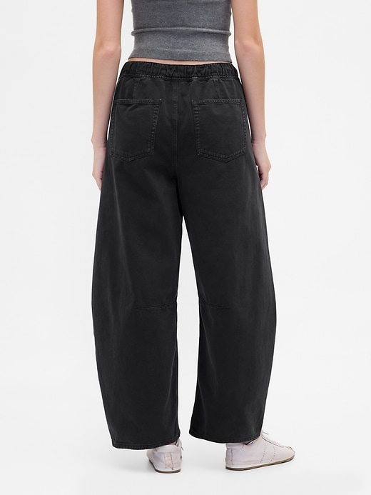Image number 4 showing, Mid Rise Twill Easy Horseshoe Pants