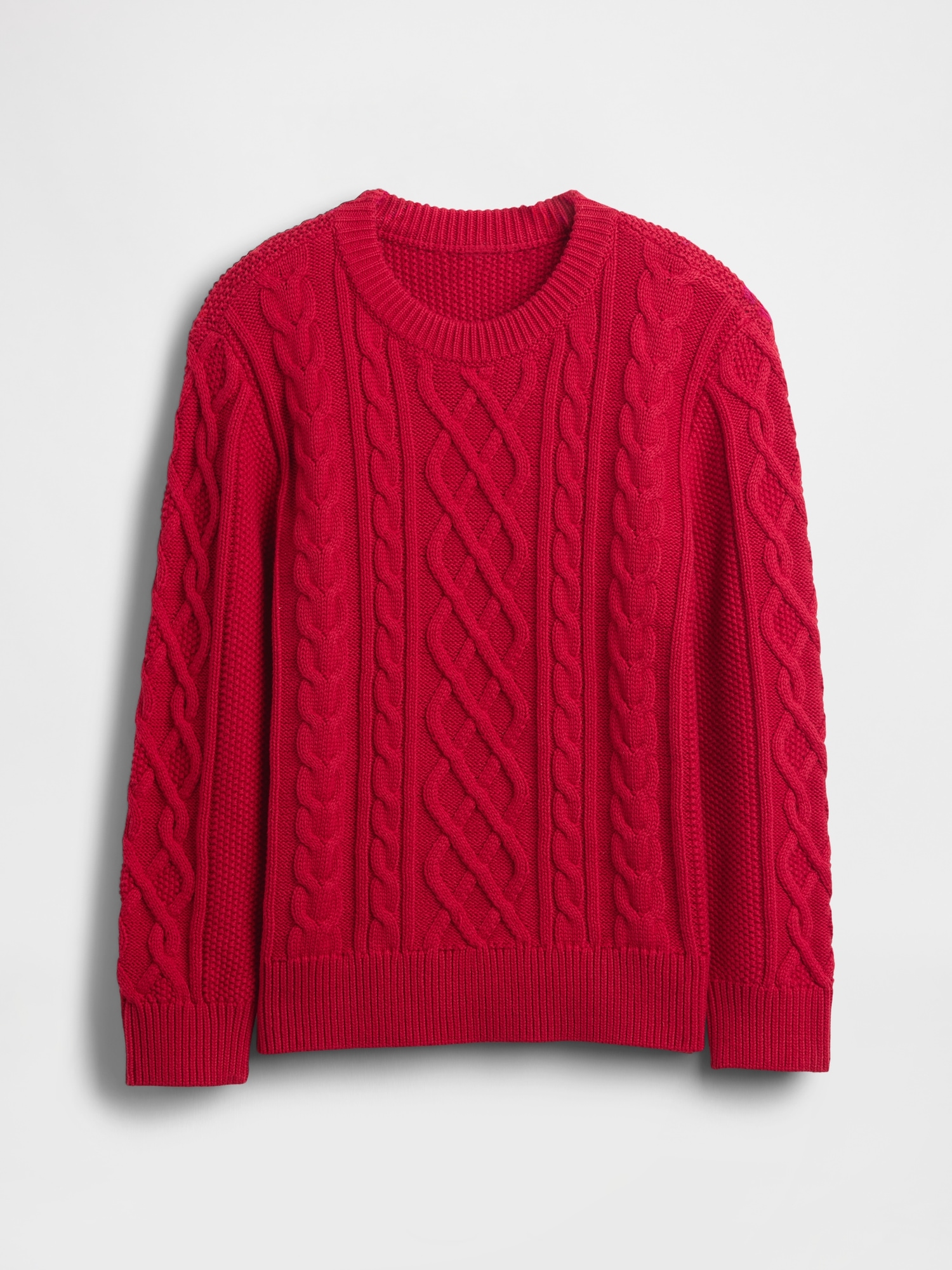 Kids Cable-Knit Crewneck Sweater