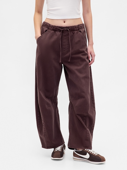 Image number 2 showing, Mid Rise Twill Easy Horseshoe Pants