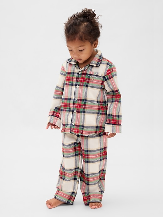Image number 2 showing, Baby & Toddler Recycled Flannel PJ Set