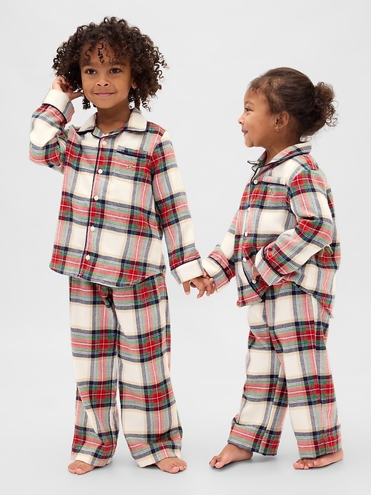 Image number 5 showing, Baby & Toddler Recycled Flannel PJ Set