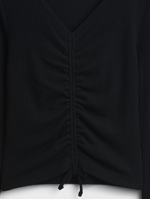 Image number 3 showing, Kids Softspun Rib Ruched Top