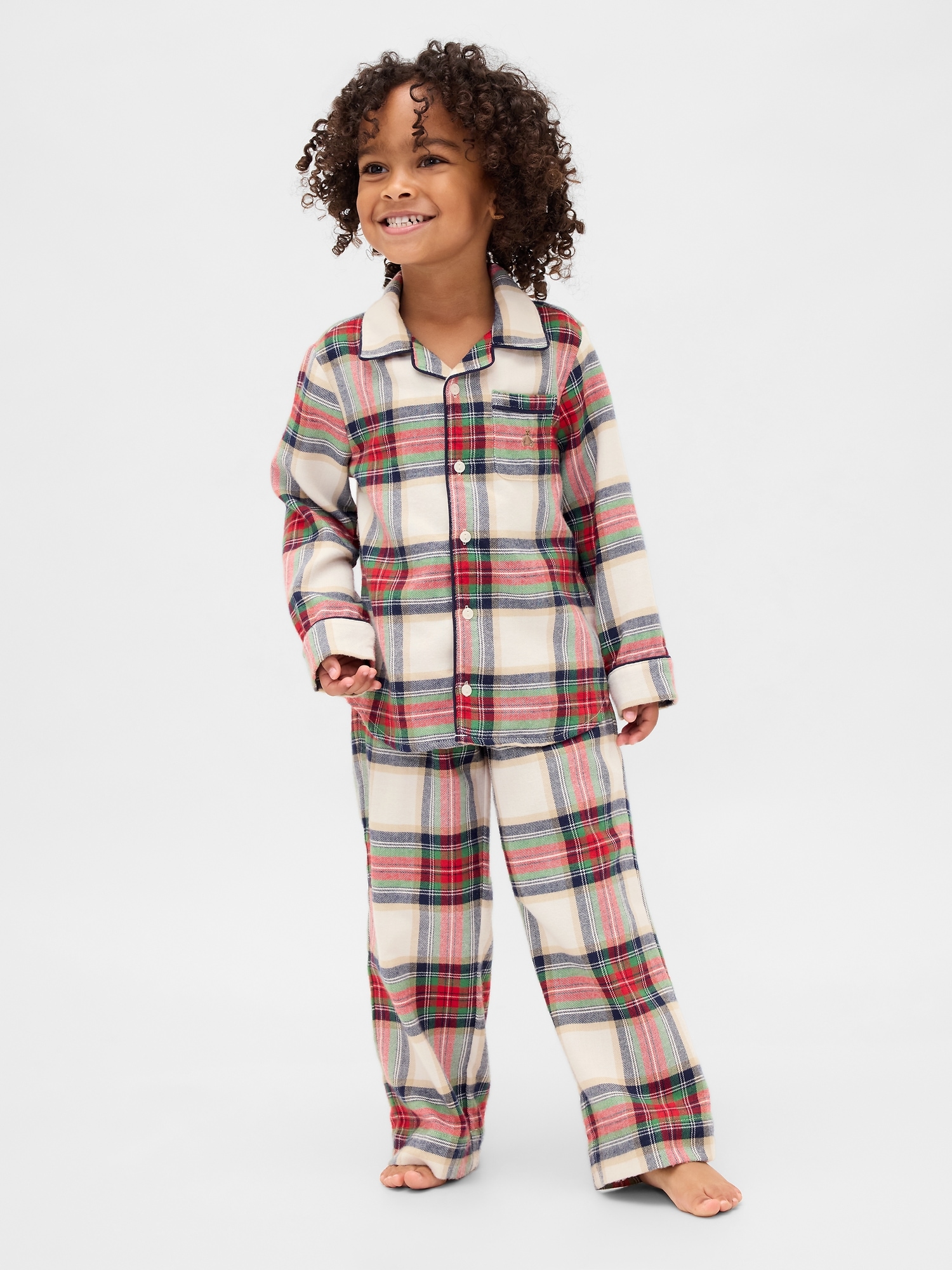 Gap Baby & Toddler Recycled Flannel Pj Set In Multi