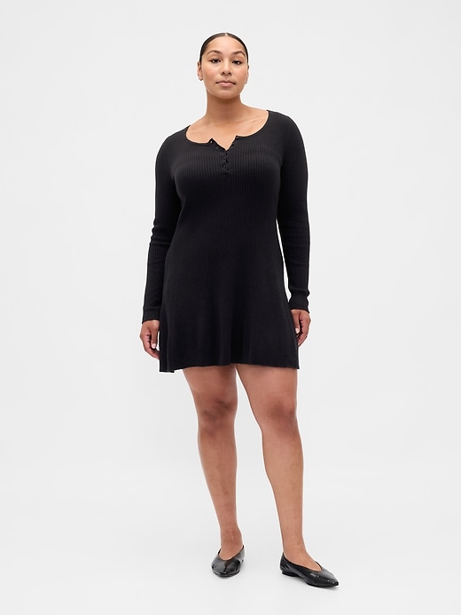 Image number 5 showing, CashSoft Rib Mini Sweater Dress