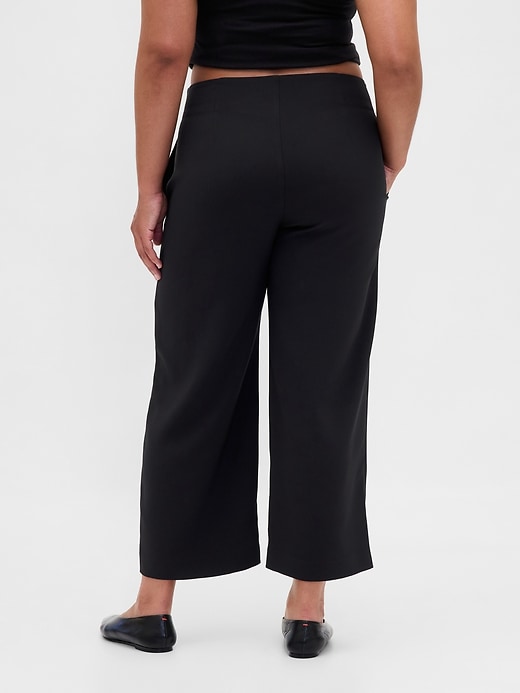 Image number 7 showing, High Rise Twill Straight Ankle Pants