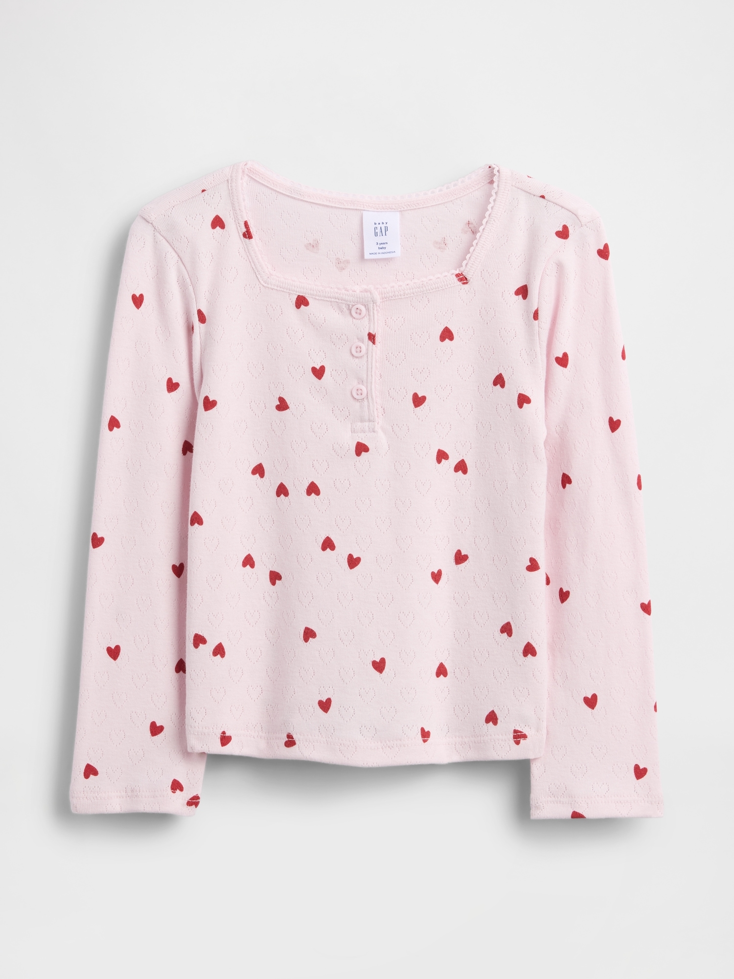 Baby & Toddler Pointelle Henley Top