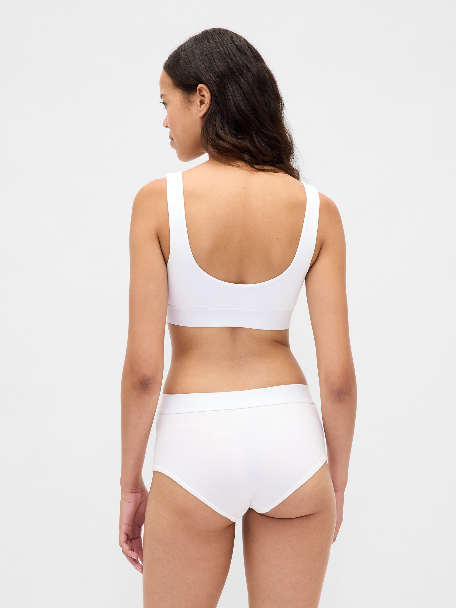Organic Stretch Cotton Gap Logo Bralette