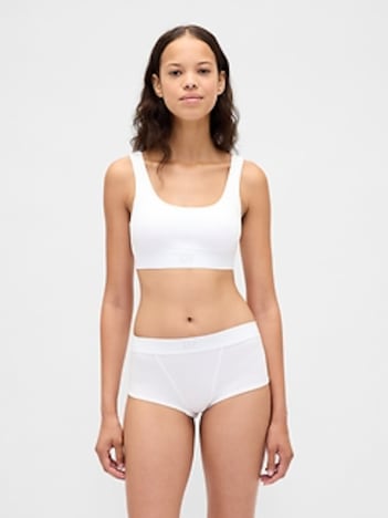 Organic Stretch Cotton Gap Logo Bralette