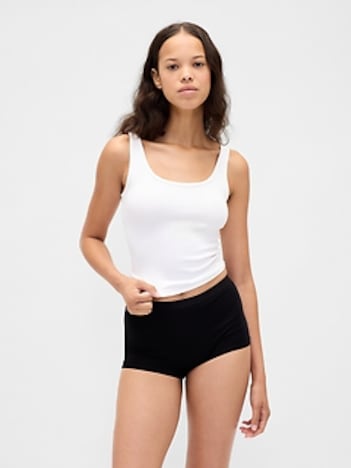 Organic Stretch Cotton High Rise Shorty