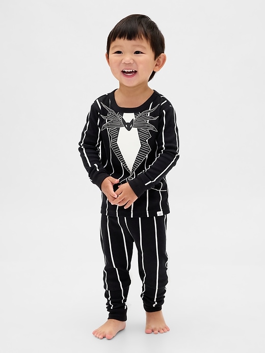 Image number 1 showing, Gap × Disney Tim Burton’s The Nightmare Before Christmas Baby & Toddler Organic Cotton PJ Set