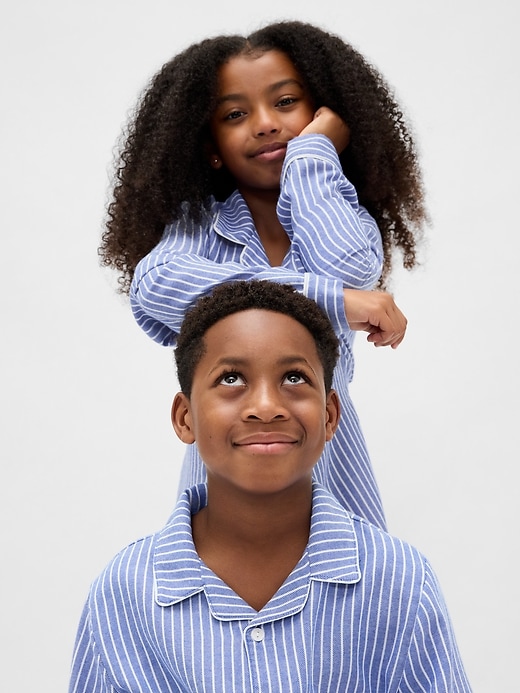 Image number 1 showing, Kids Recycled Flannel PJ Set