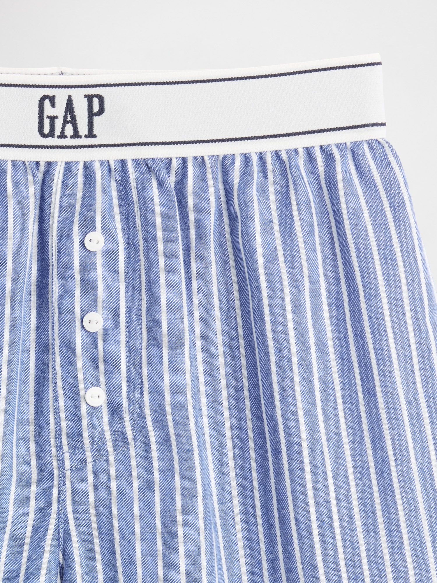 Детские пижамные трусы-боксеры Gap из переработанной фланели, цвет: Синий — фото 3