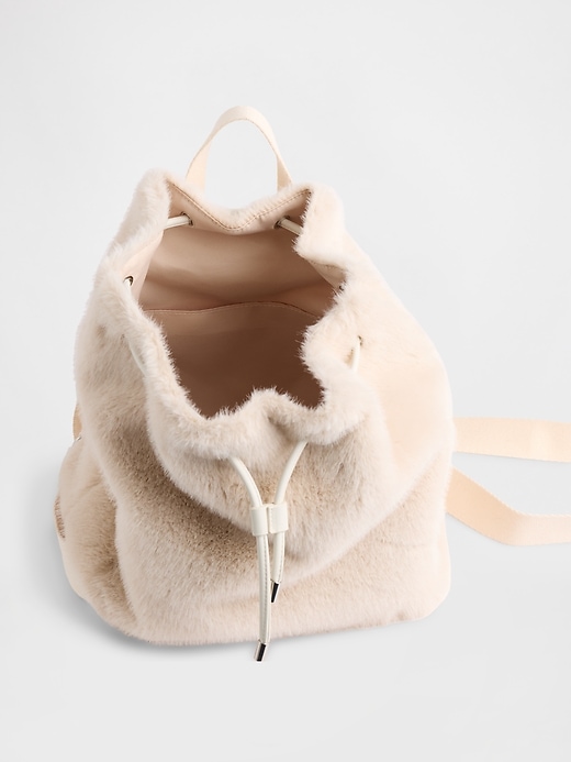 Image number 2 showing, Kids Faux Fur Backpack