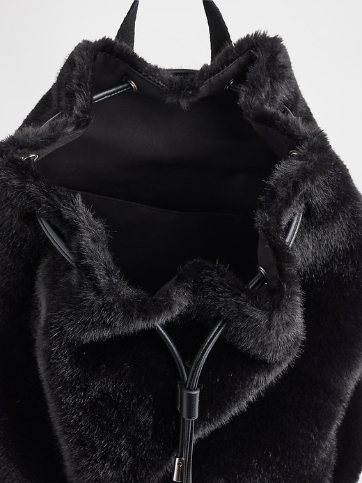 Image number 2 showing, Kids Faux Fur Backpack