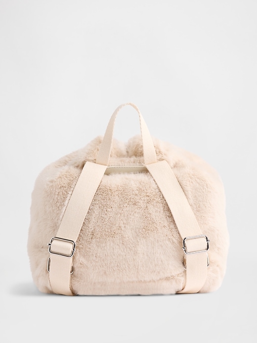 Image number 3 showing, Kids Faux Fur Backpack