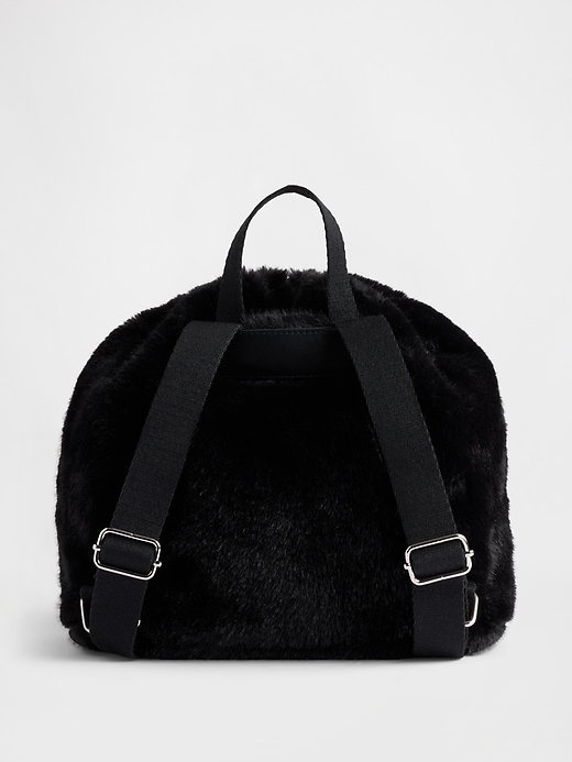 Image number 3 showing, Kids Faux Fur Backpack