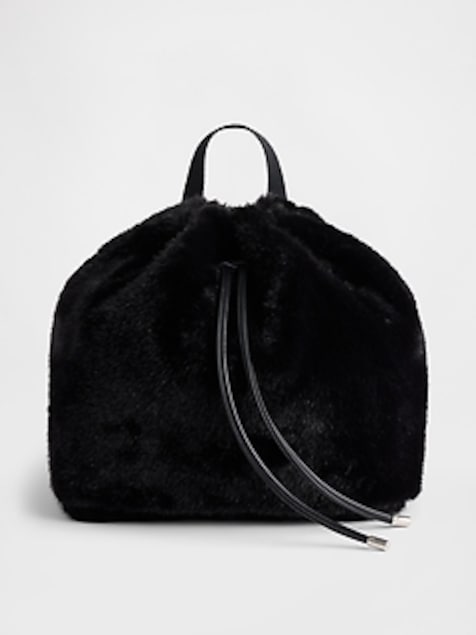 Kids Faux Fur Backpack