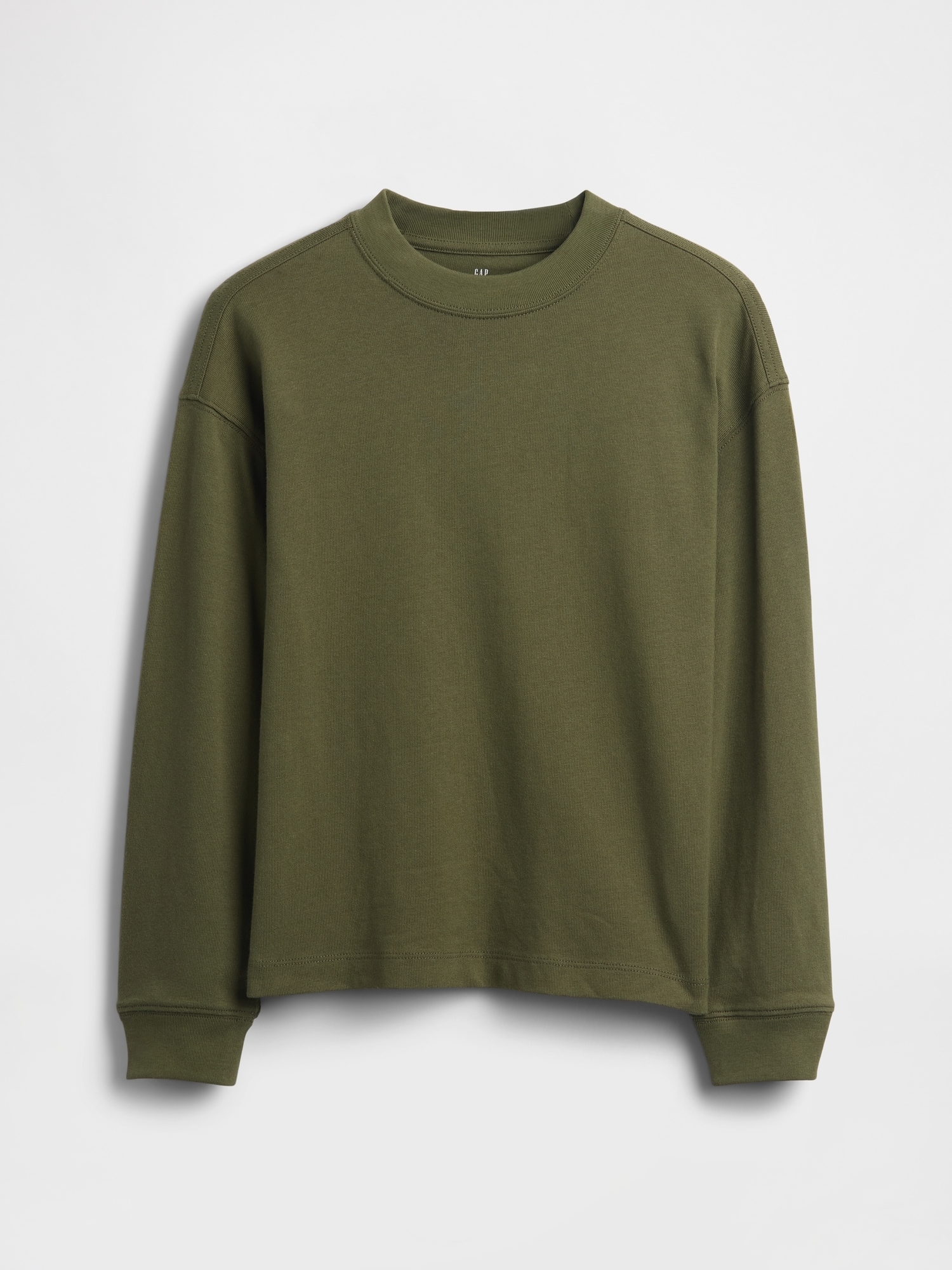 Kids Heavyweight Oversized T-Shirt - Army Jacket Green