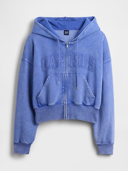 Image number 5 showing, VintageSoft 1969 Logo Zip Hoodie