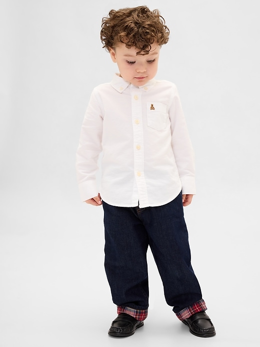 Baby & Toddler Pull-On Barrel Jeans