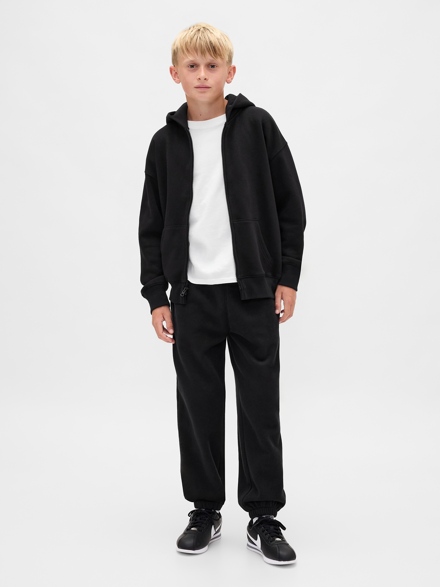 Kids VintageSoft Baggy Sweatpants - Black