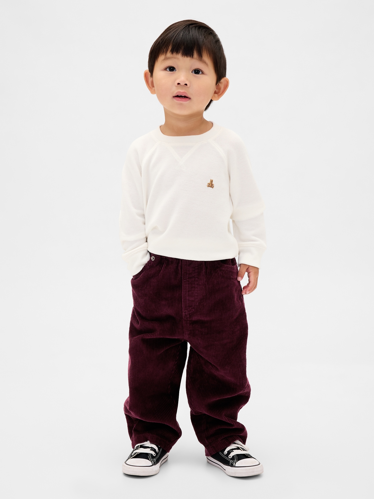 Baby & Toddler Pull-On Barrel Pants - Tuscan Red