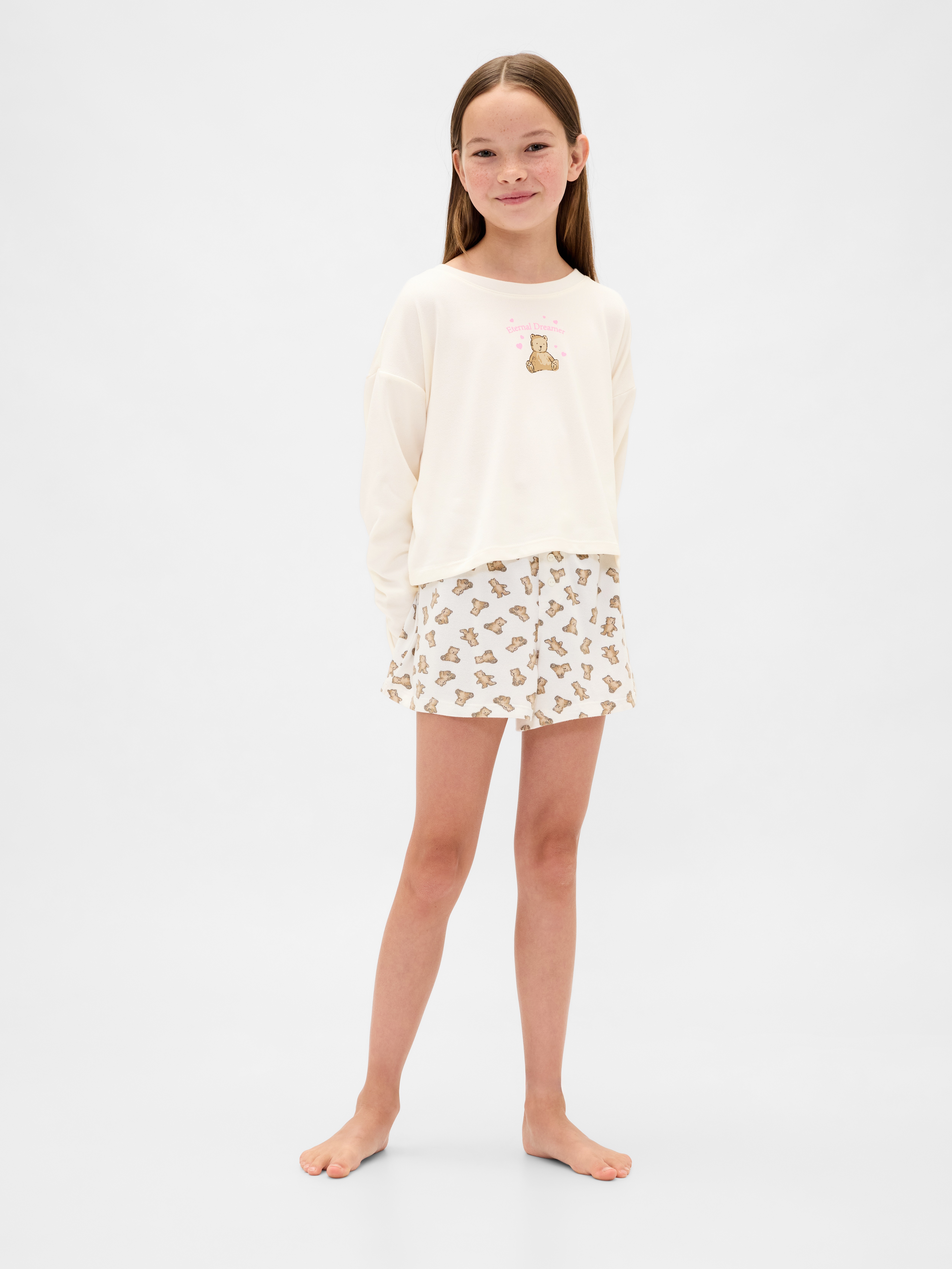 Kids Recycled PJ Short Set