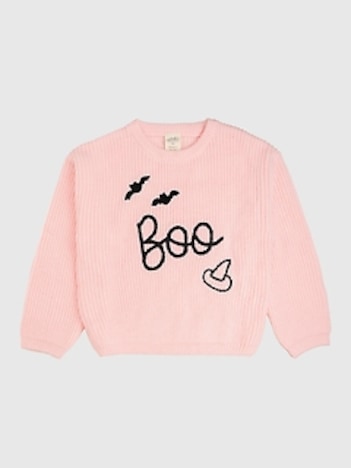 Sweet Wink Boo Bat Halloween Knit Sweater