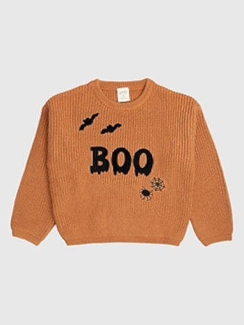 Sweet Wink Boo Drip Halloween Knit Sweater