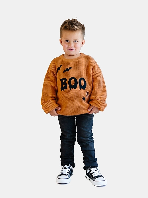 Image number 2 showing, Sweet Wink Boo Drip Halloween Knit Sweater