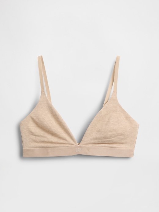 Image number 2 showing, Organic Stretch Cotton Triangle Bra