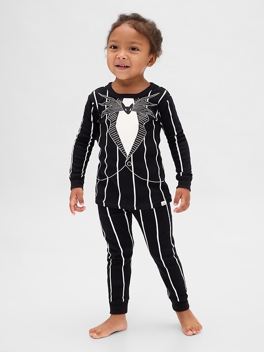 Image number 2 showing, Gap × Disney Tim Burton’s The Nightmare Before Christmas Baby & Toddler Organic Cotton PJ Set