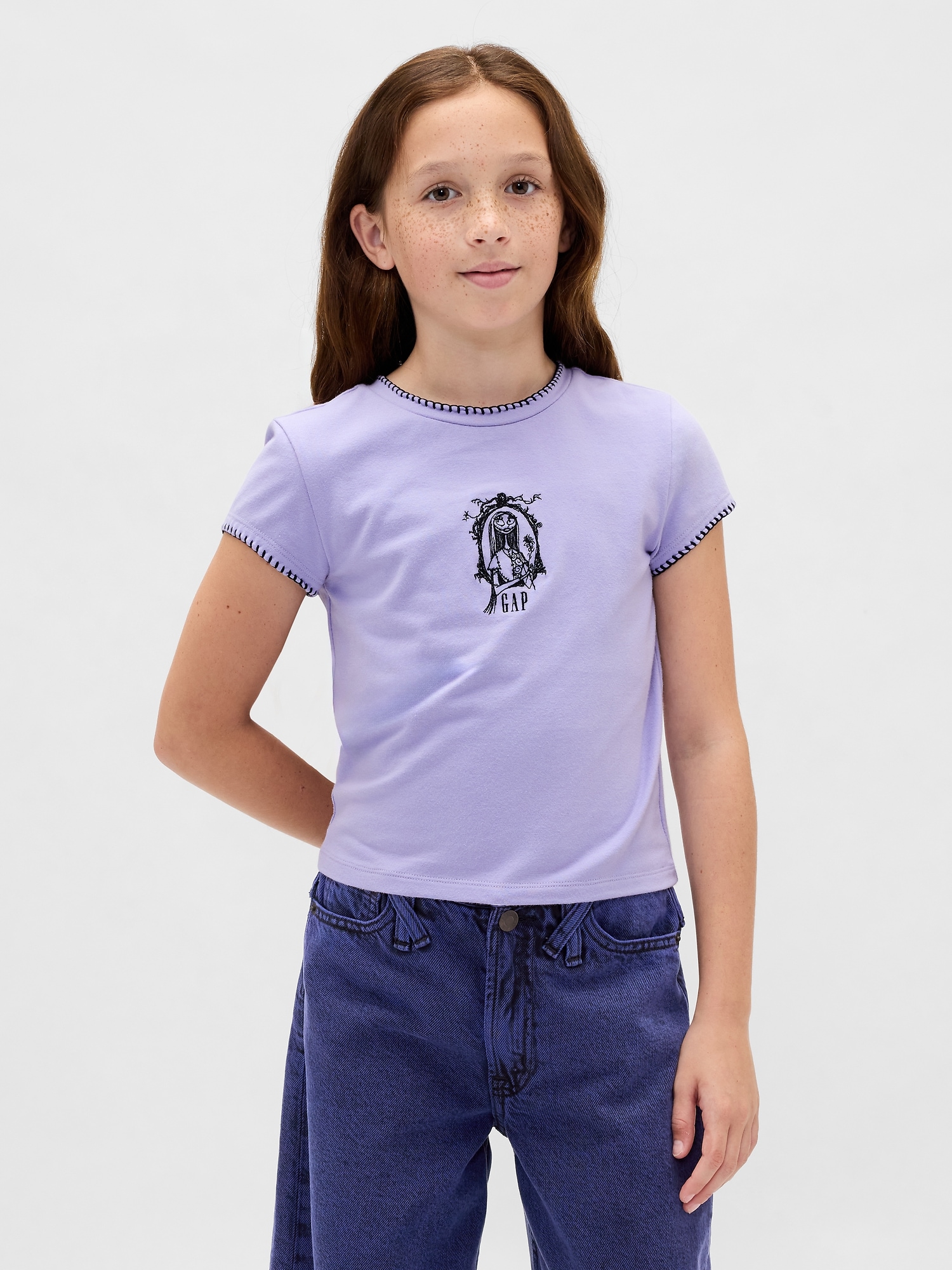 Gap × Disney Tim Burton’s The Nightmare Before Christmas Kids Shrunken Graphic T-Shirt