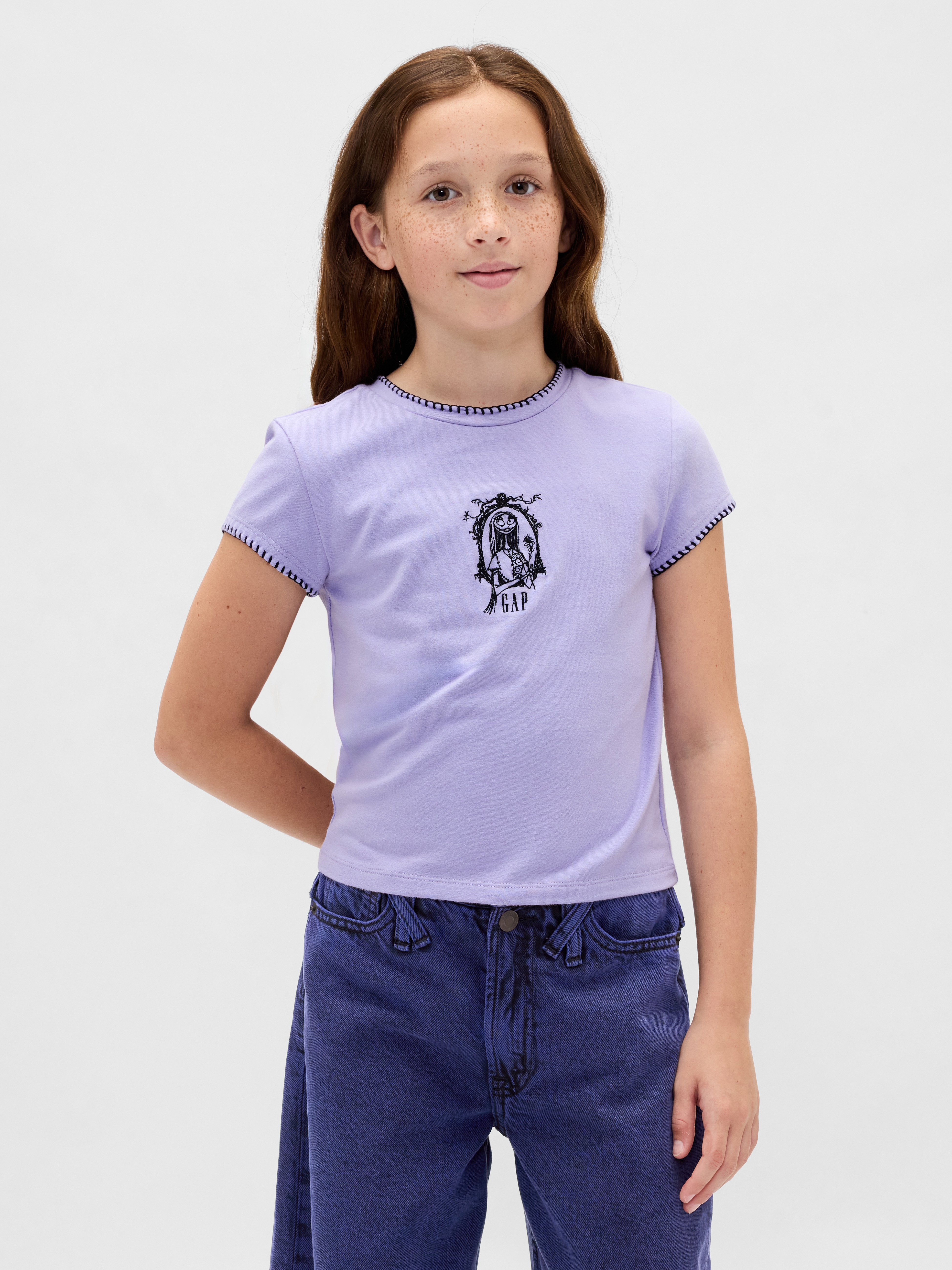 Gap × Disney Tim Burton’s The Nightmare Before Christmas Kids Shrunken Graphic T-Shirt