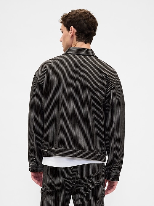Image number 3 showing, Gap × Disney Tim Burton’s The Nightmare Before Christmas Stripe Denim Jacket