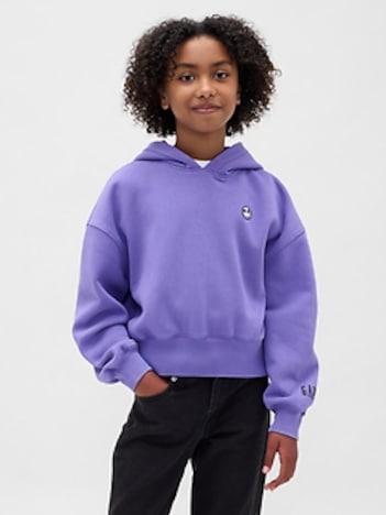 Gap × Disney Tim Burton’s The Nightmare Before Christmas Kids VintageSoft Crop Hoodie